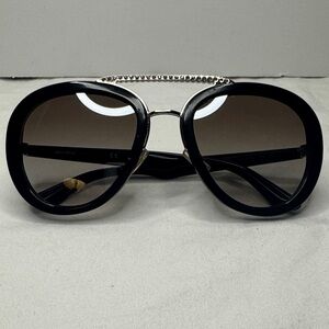 Miu Miu Black Sunglasses with Silver Detail